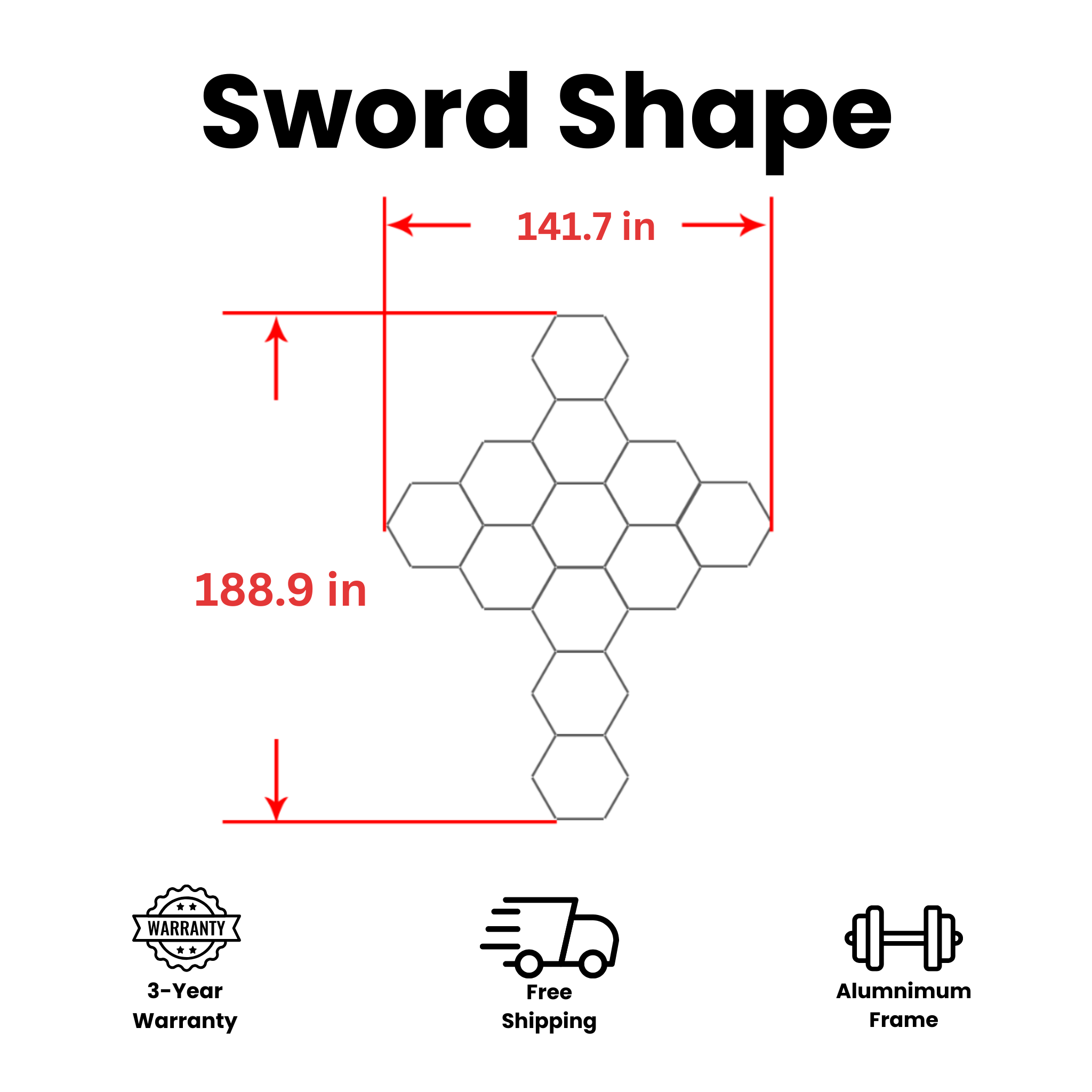 Tru-Glow Hexagon Lighting