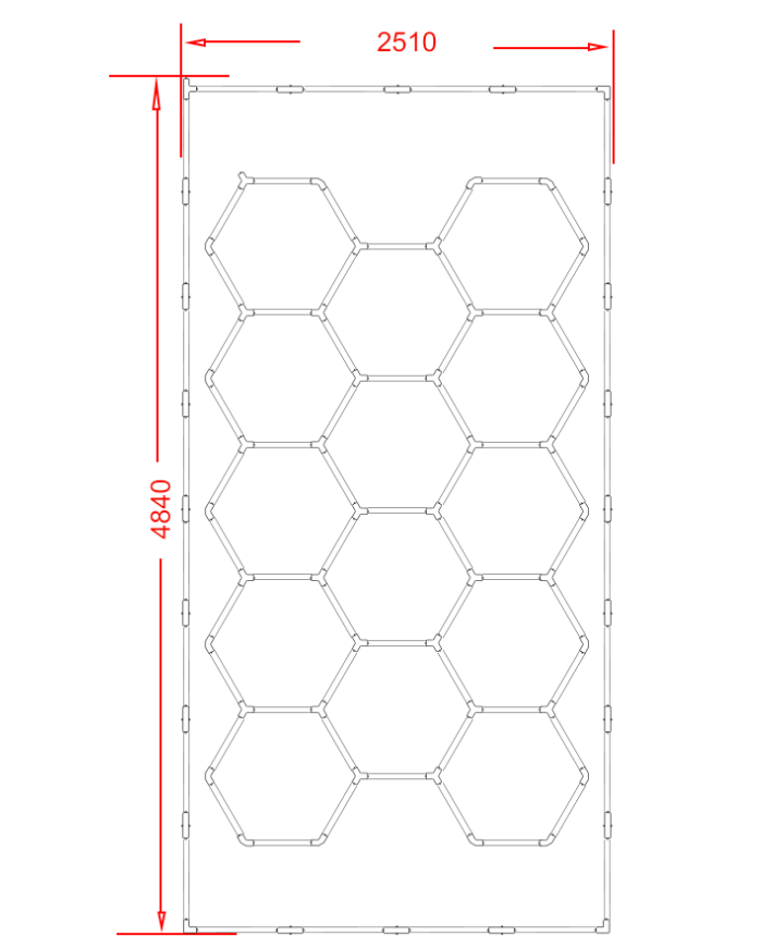 Tru-Glow Hexagon Lighting