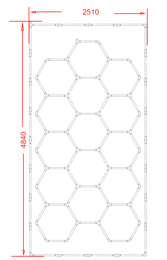 Tru-Glow Hexagon Lighting