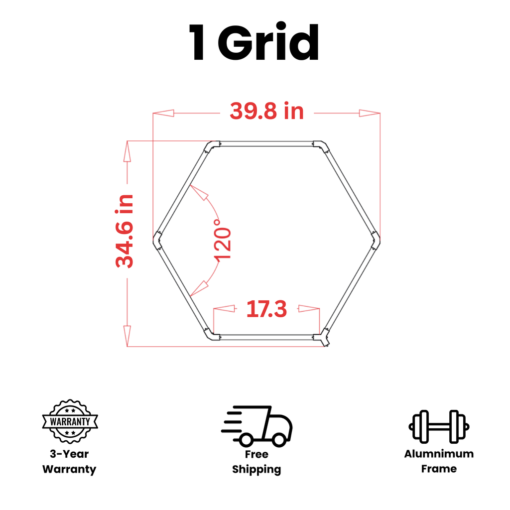 Tru-Glow Hexagon Lighting