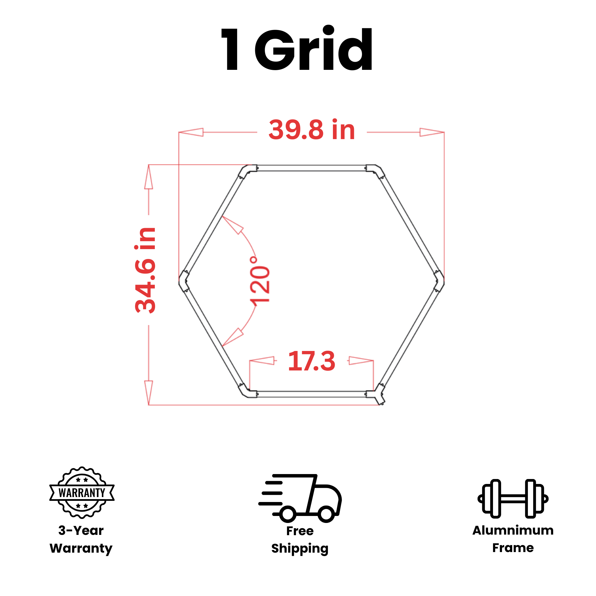 Tru-Glow Hexagon Lighting