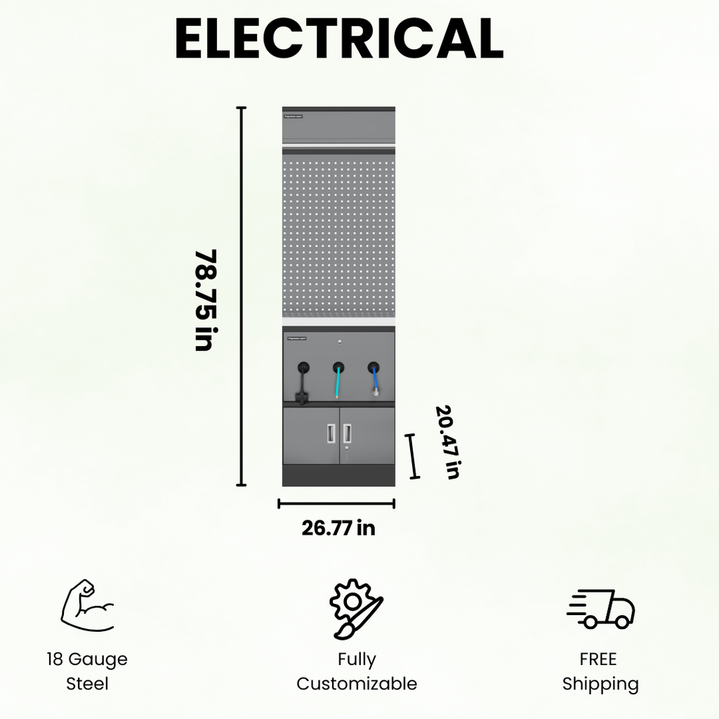 Tru-Strength Garage Cabinets - 18 Gauge Industrial Welded Garage Cabinets