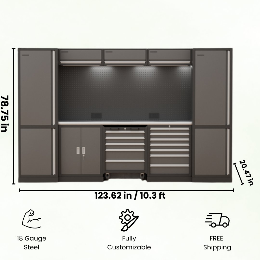 Tru-Strength Garage Cabinets - 18 Gauge Welded Garage Cabinets