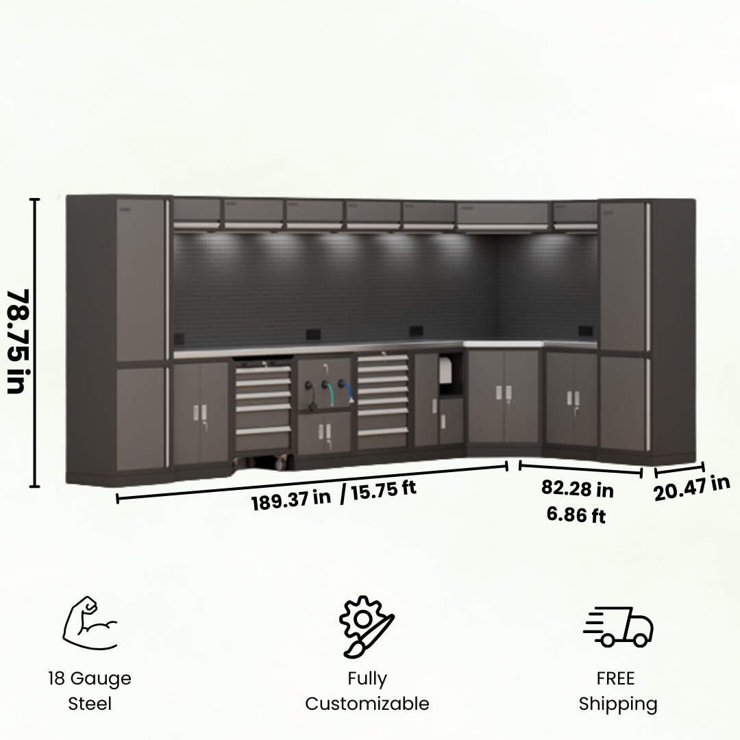 Tru-Strength Garage Cabinets - 18 Gauge Welded Garage Cabinets