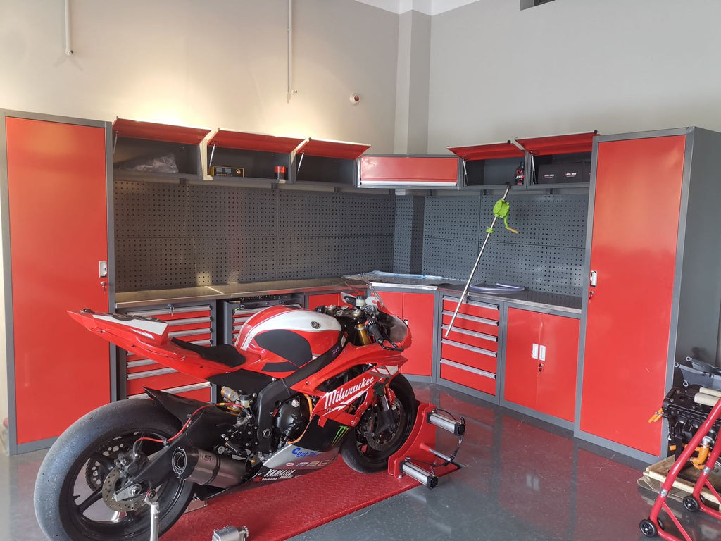 Tru-Strength Garage Cabinets - 10ft, 15ft and 16ft Cabinet Setup