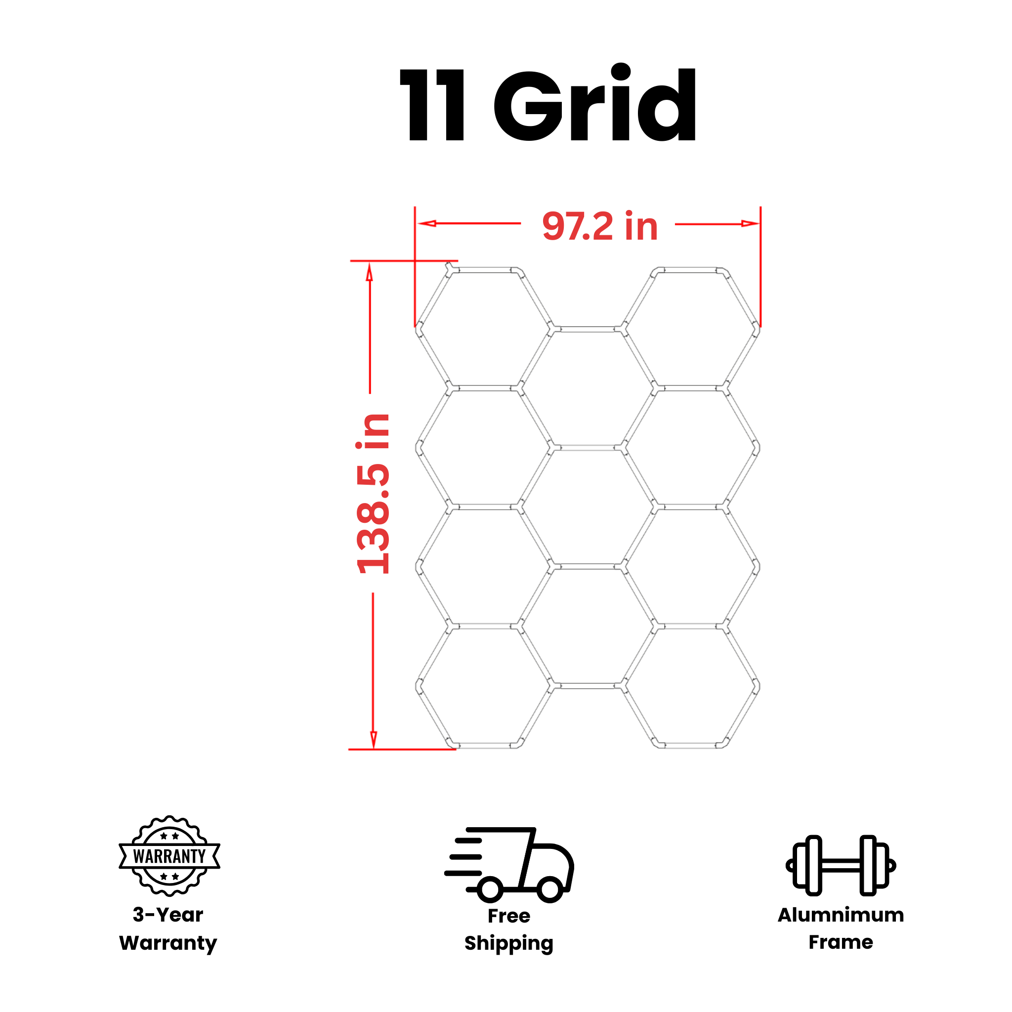 Tru-Glow Hexagon Lighting