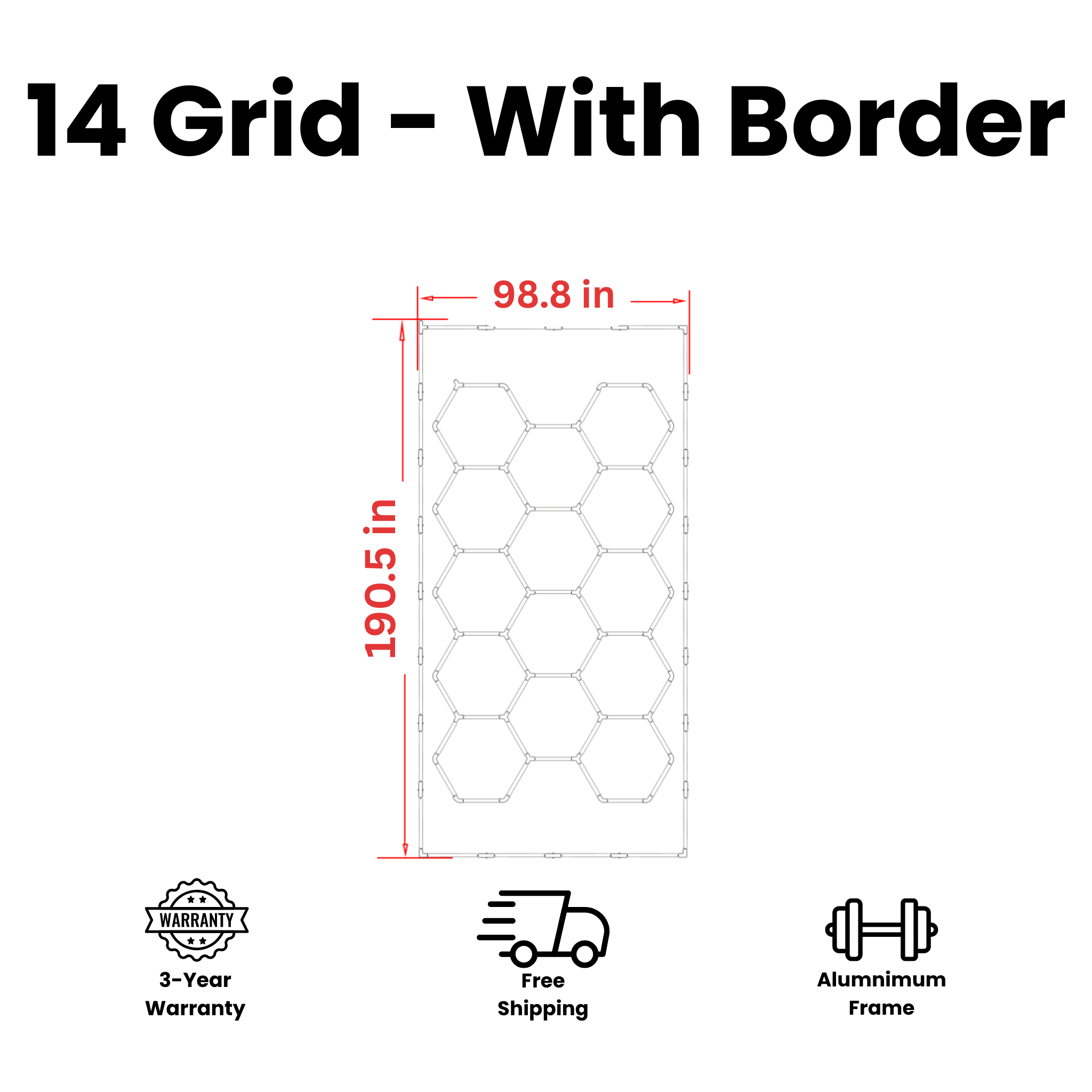 Tru-Glow Hexagon Lighting