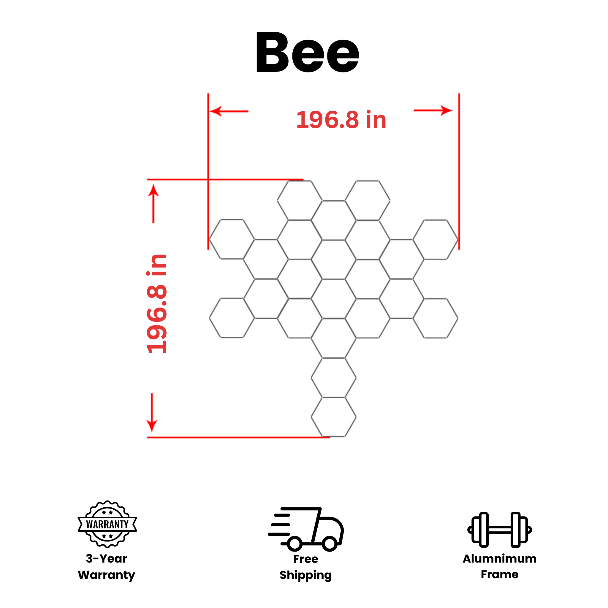 Tru-Glow Hexagon Lighting