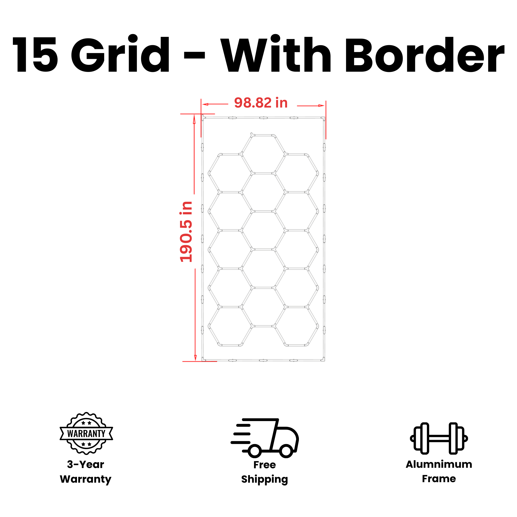 Tru-Glow Hexagon Lighting
