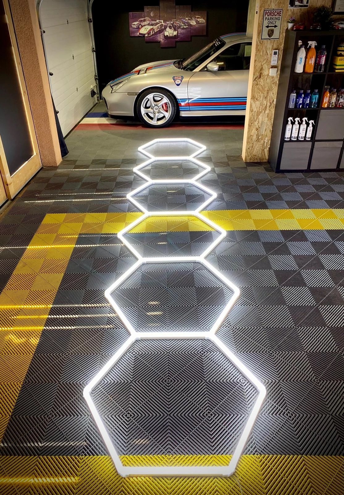 Tru-Glow Hexagon Lighting color modes