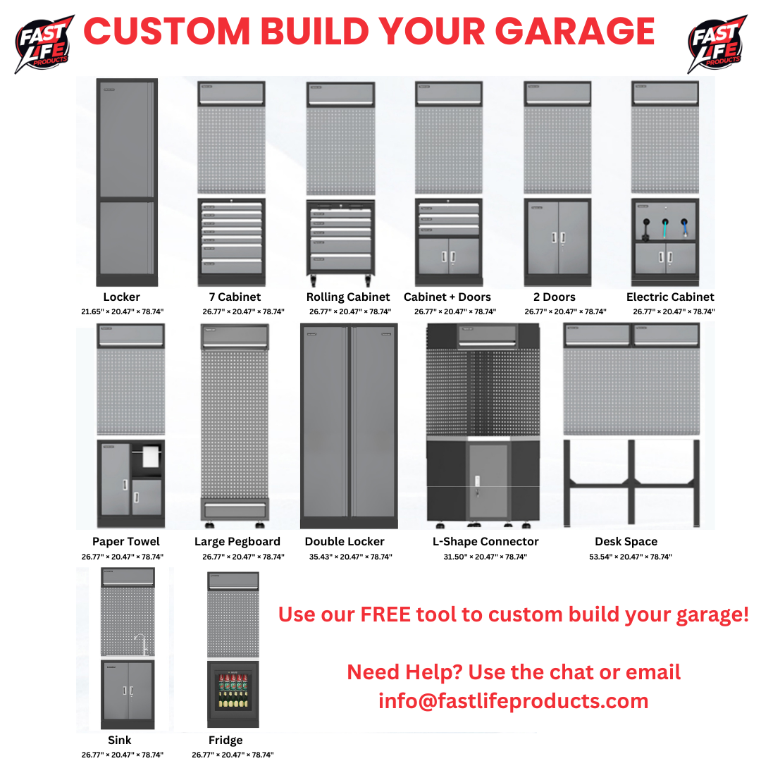 Build Your Own Custom Garage Cabinet - 18 Gauge Steel